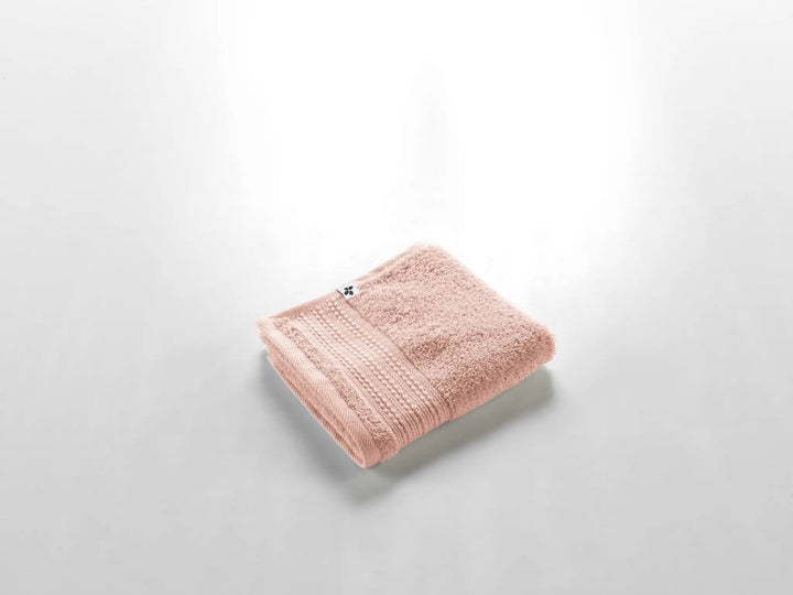 Serviette invité 30 x 50 cm Éponge unie GARANCE Rose poudré by L'effet papillon