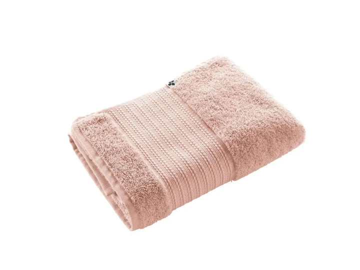 Drap de douche 70 x 130 cm Éponge unie GARANCE Rose poudré by L'effet papillon
