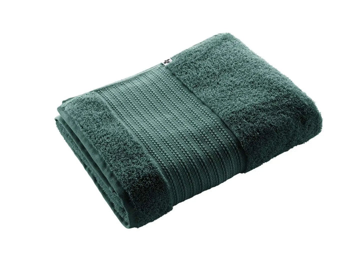 Drap de bain 90 x 150 cm Éponge unie GARANCE Emeraude by L'effet papillon
