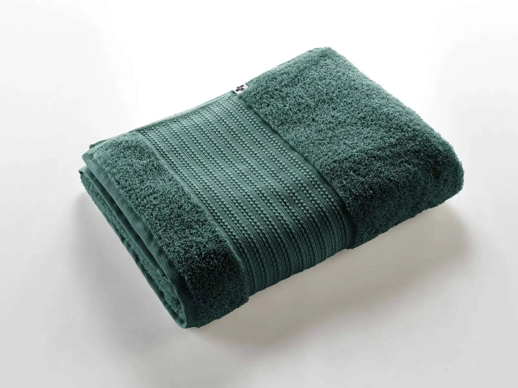 Drap de bain 90 x 150 cm Éponge unie GARANCE Emeraude by L'effet papillon