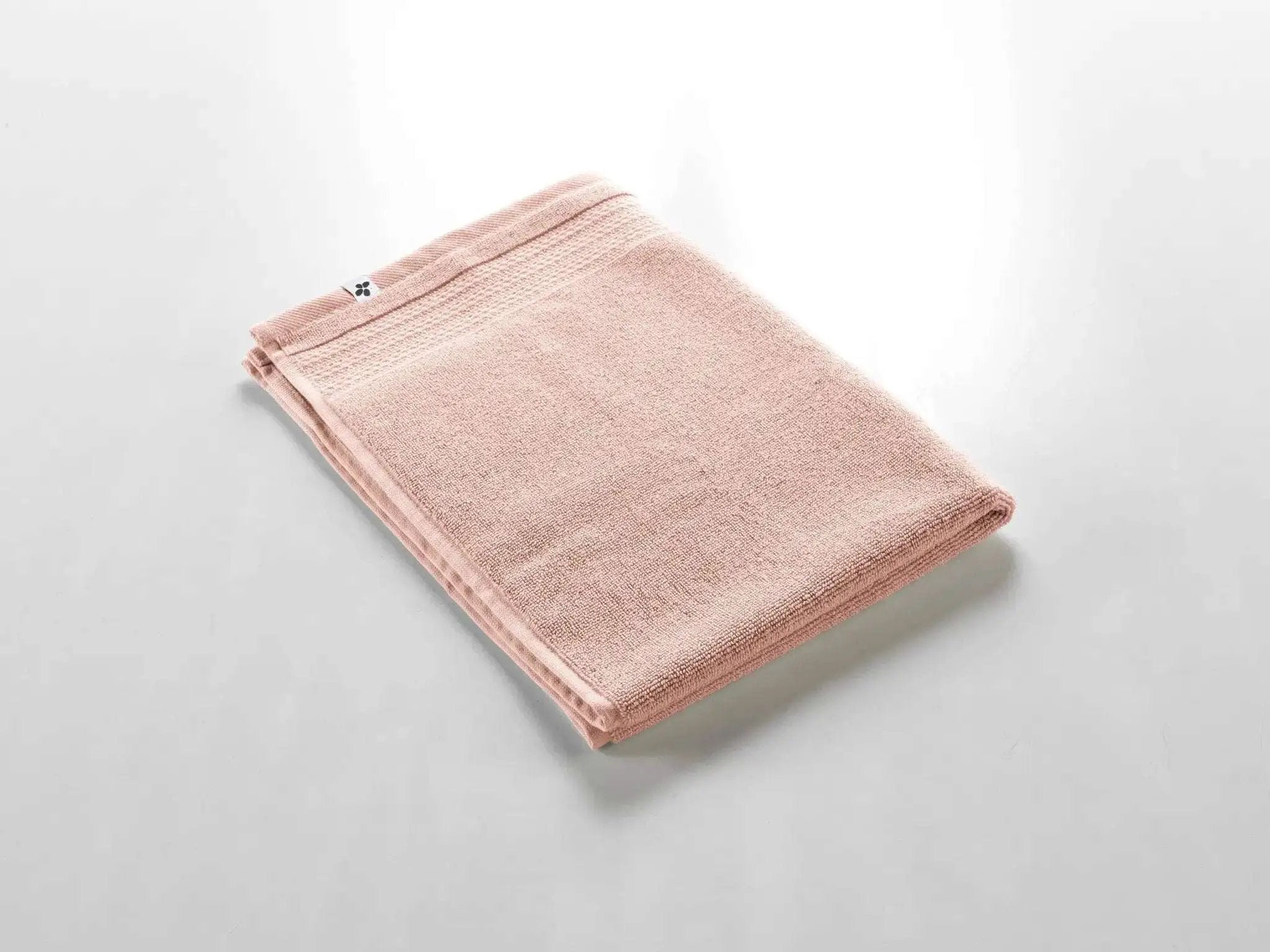 Tapis de bain 50 x 70 cm Éponge unie GARANCE Rose poudré by L'effet papillon