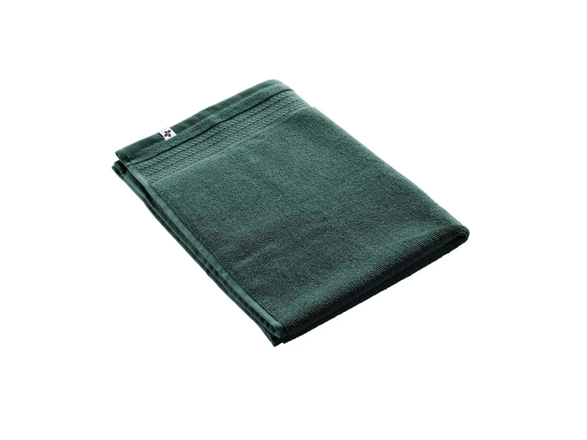 Tapis de bain 50 x 70 cm Éponge unie GARANCE Emeraude by L'effet papillon
