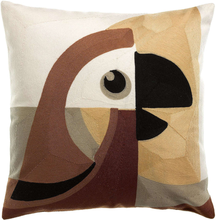 Coussin brodé Loro - Cédre by Vivaraise