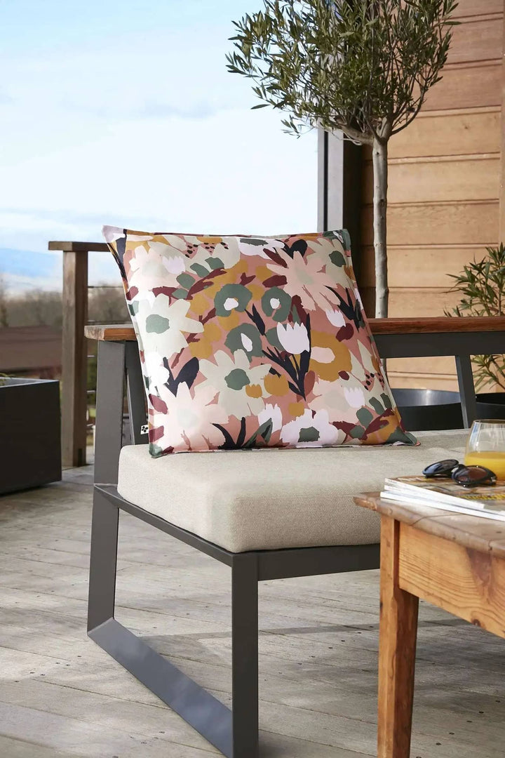 Housse de coussin 60 x 60 cm Polyester imprimé + enduction LÉANE by L'effet papillon