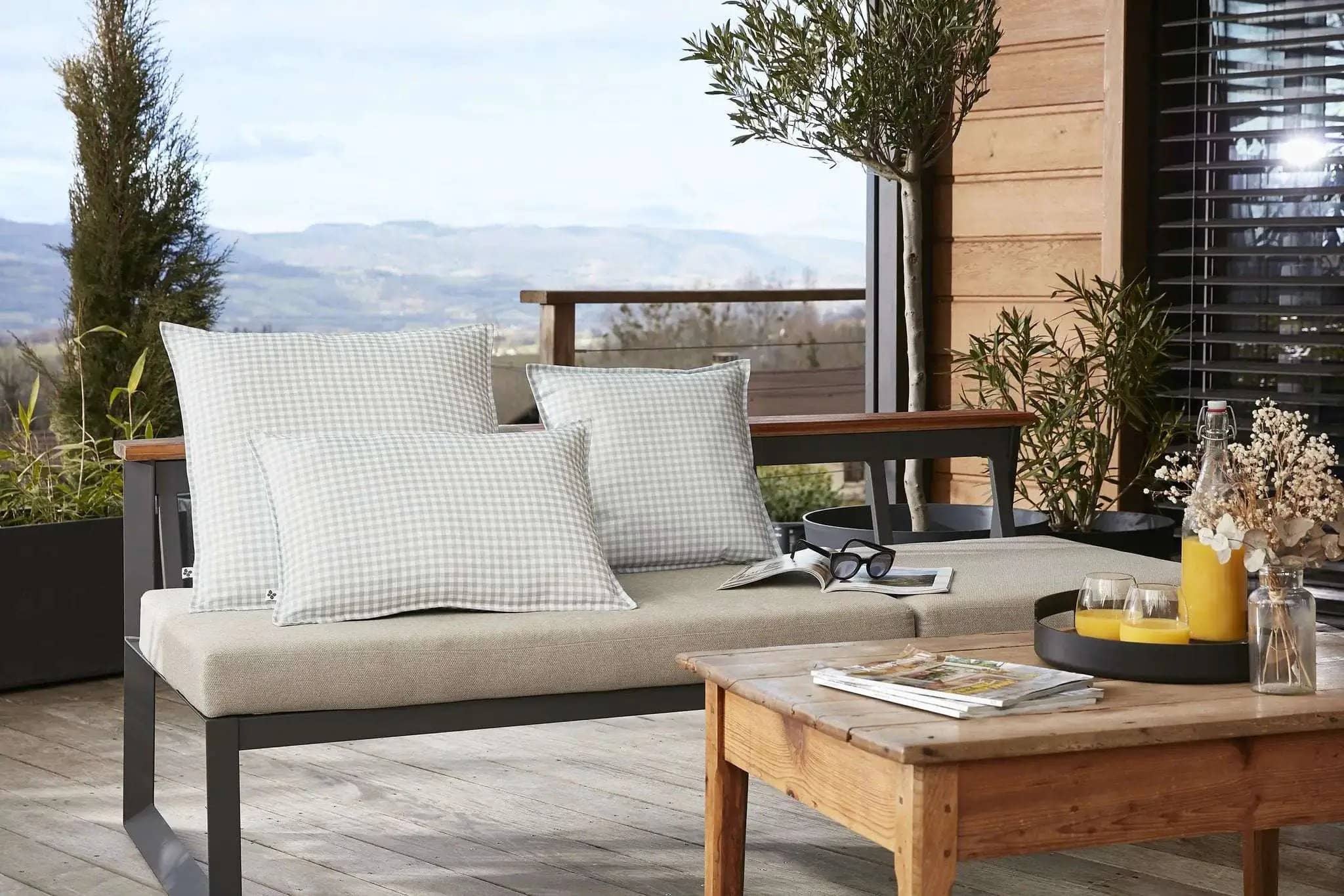 Housse de coussin VICKIE Eucalyptus by L'effet papillon