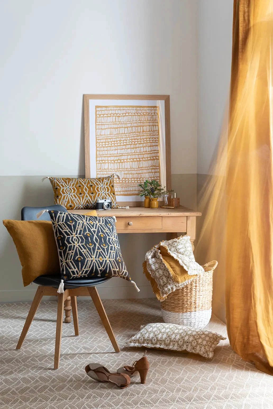 Coussin uni Zeff by Vivaraise