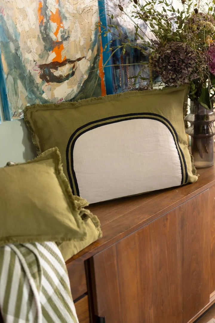 Coussin bicolore Laly by Vivaraise