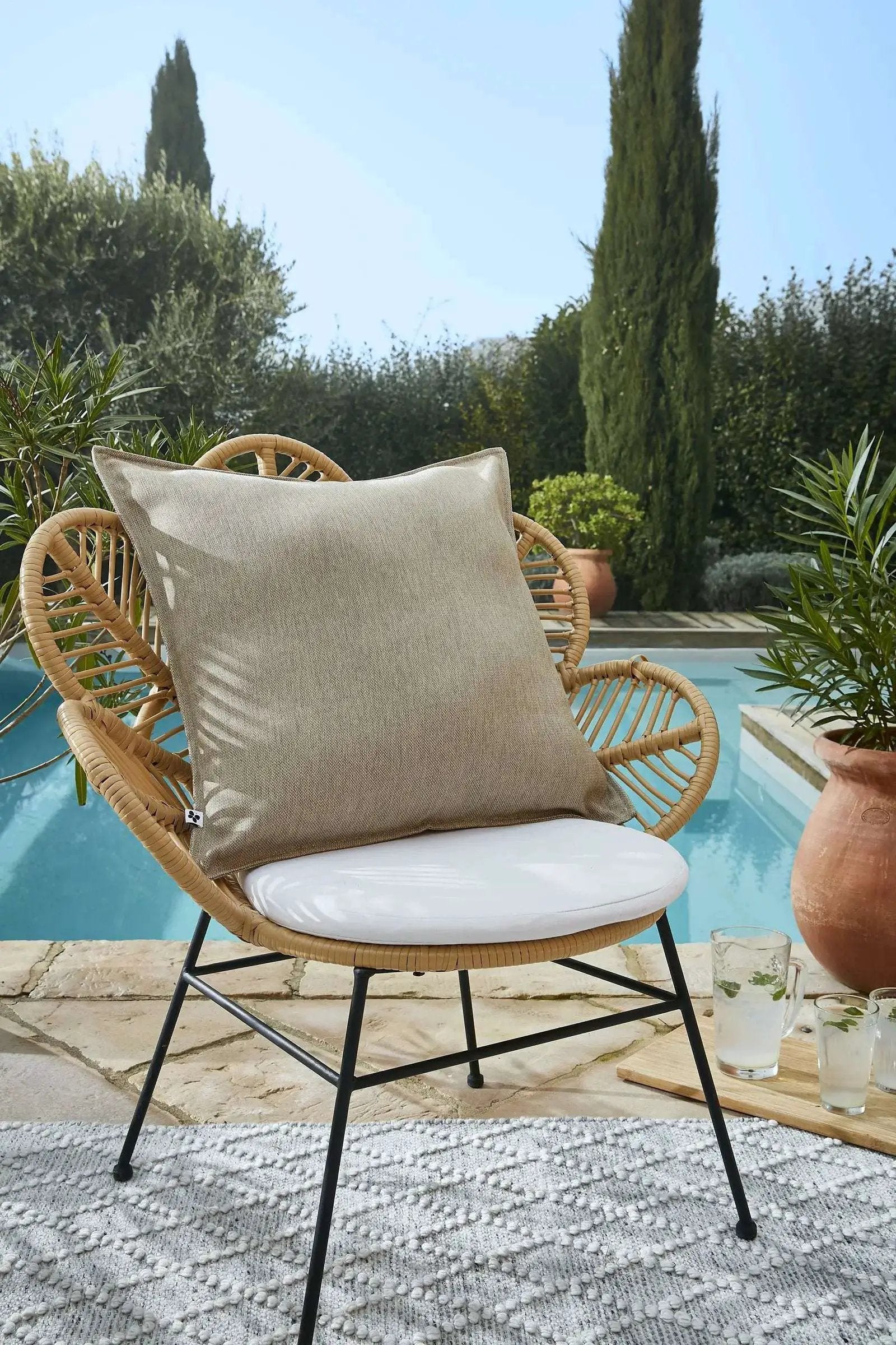 Housse de coussin Polypropylène NAÏA Sable by L'effet papillon