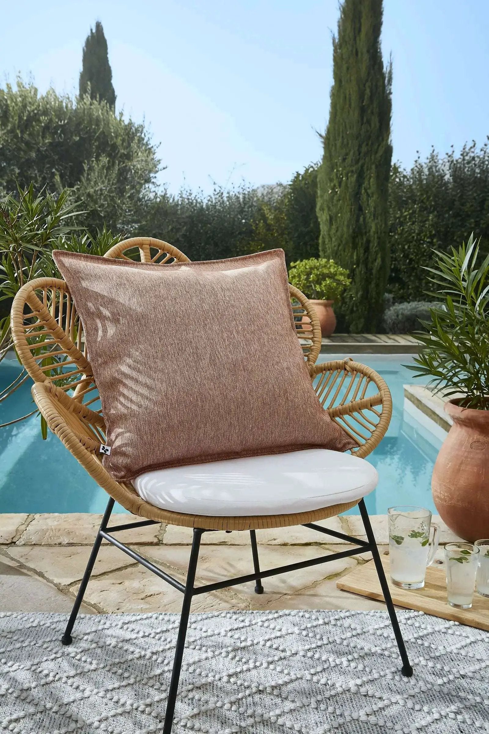 Housse de coussin Polypropylène NAÏA Corail by L'effet papillon
