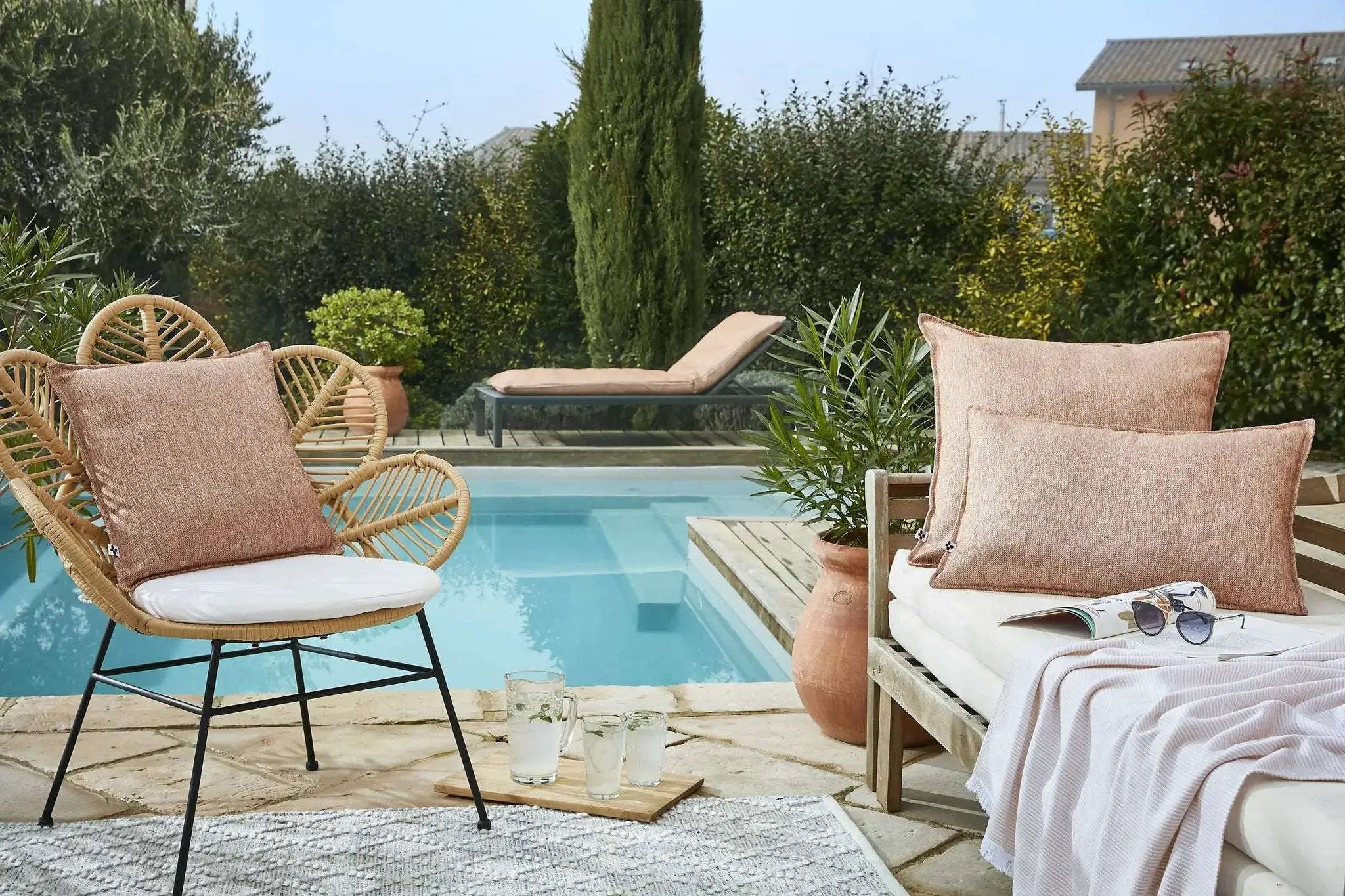 Housse de coussin Polypropylène NAÏA Corail by L'effet papillon
