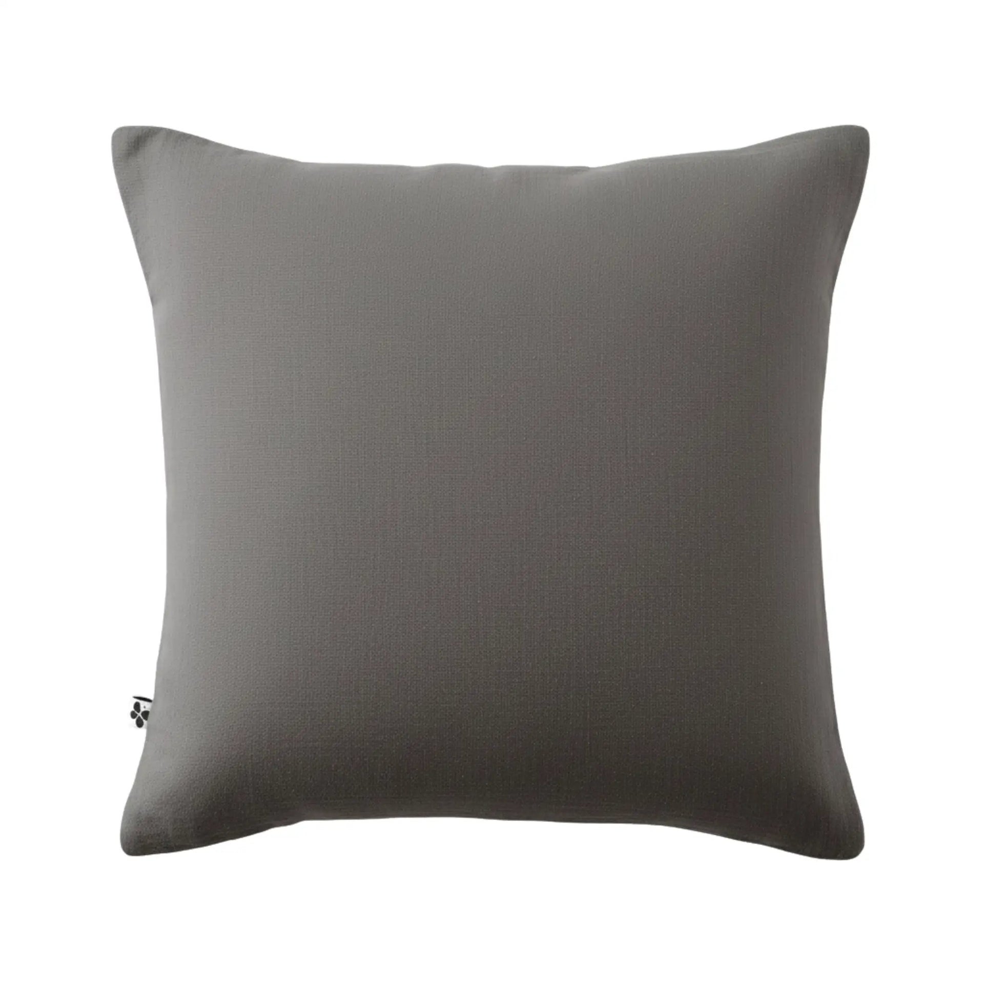 Taie d'oreiller 80 x 80 cm Gaze de coton unie GAÏA Granit by L'effet papillon