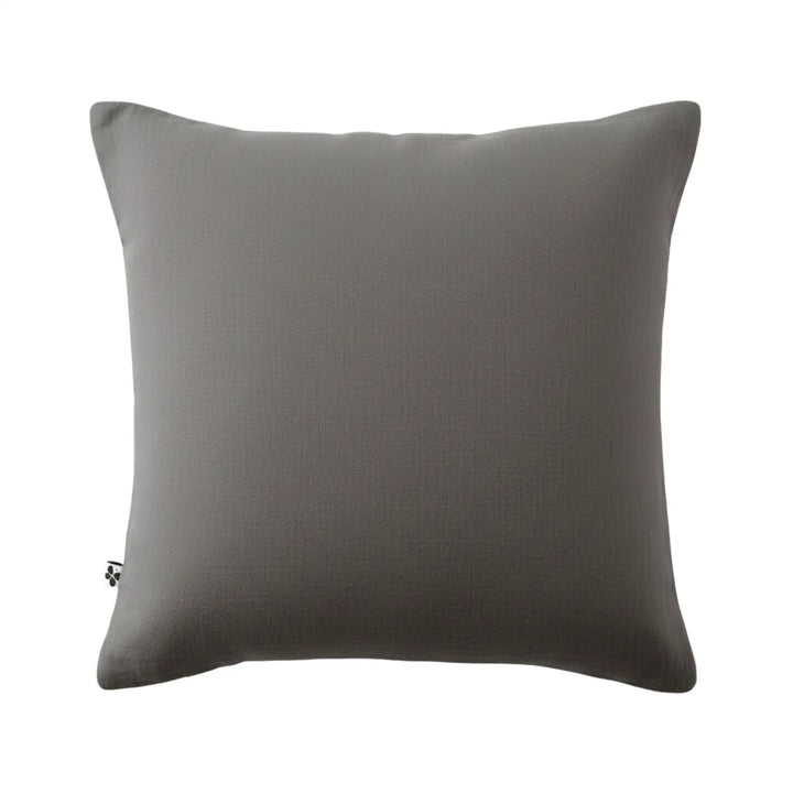 Taie d'oreiller 80 x 80 cm Gaze de coton unie GAÏA Granit by L'effet papillon