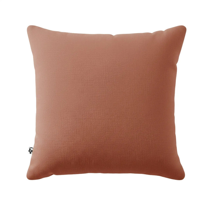 Taie d'oreiller 80 x 80 cm Gaze de coton unie GAÏA Terracotta by L'effet papillon