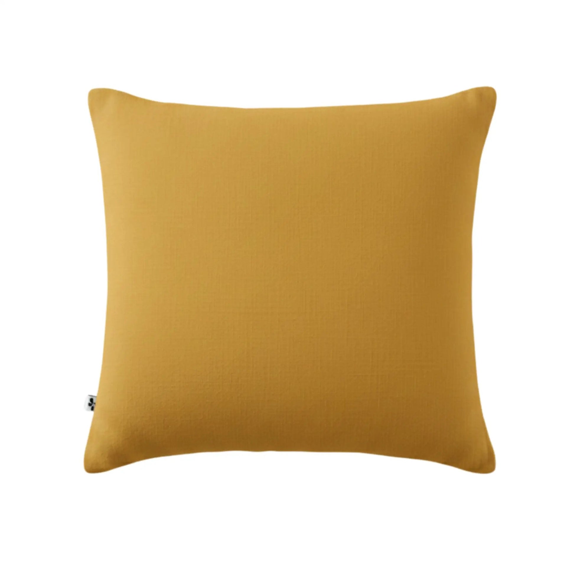 Taie d'oreiller 80 x 80 cm Gaze de coton unie GAÏA Safran by L'effet papillon
