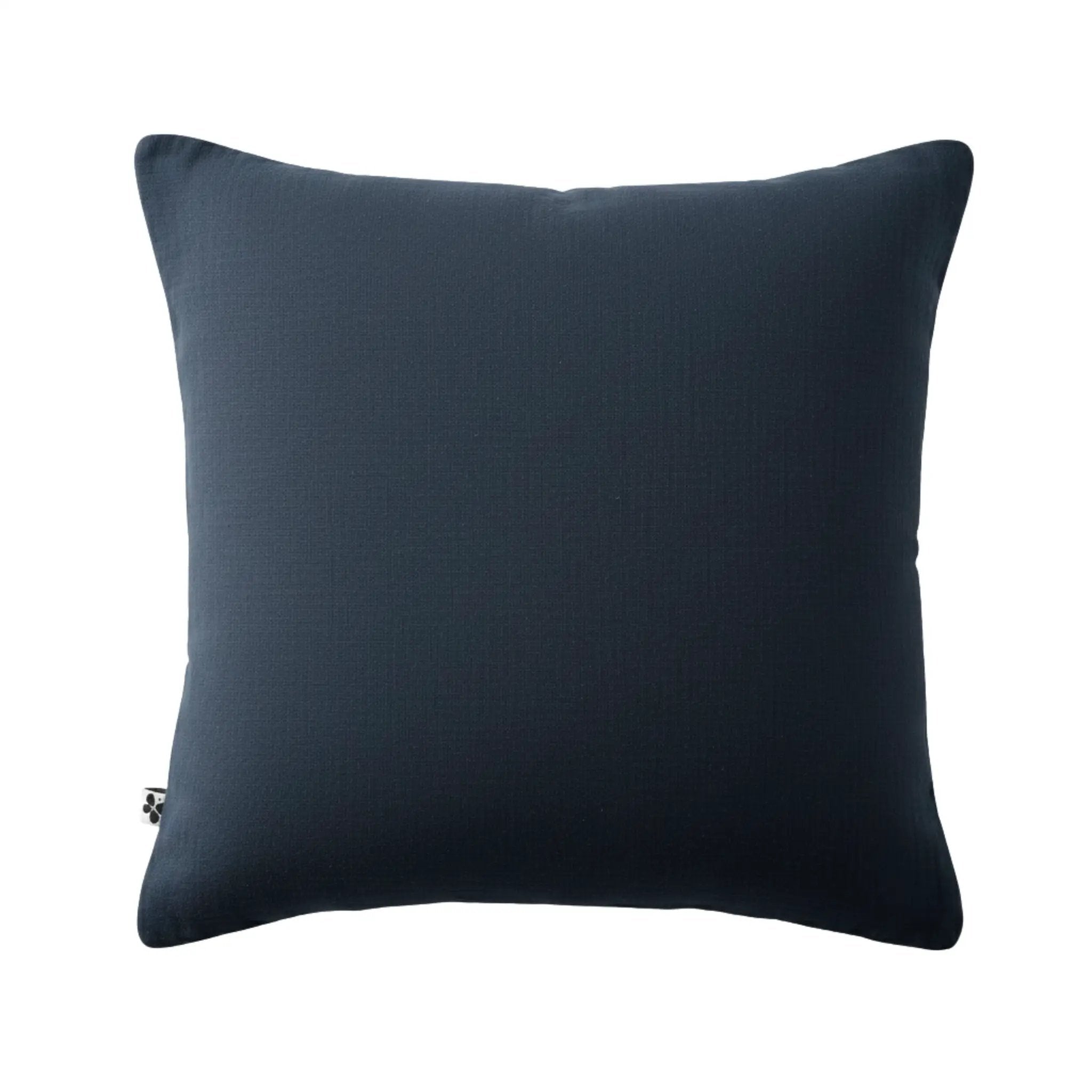 Taie d'oreiller 80 x 80 cm Gaze de coton unie GAÏA Minuit by L'effet papillon