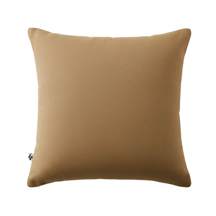 Taie d'oreiller 80 x 80 cm Gaze de coton unie GAÏA Camel by L'effet papillon