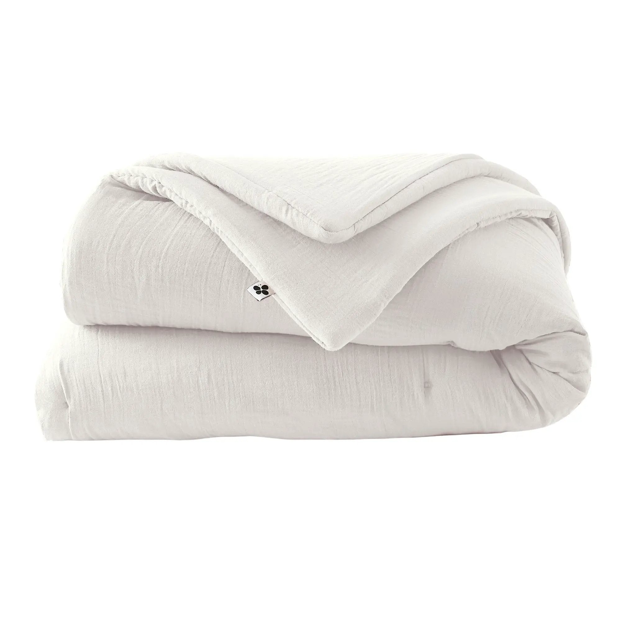 Edredon 180 x 240 cm Gaze de coton unie GAÏA Chantilly by L'effet papillon