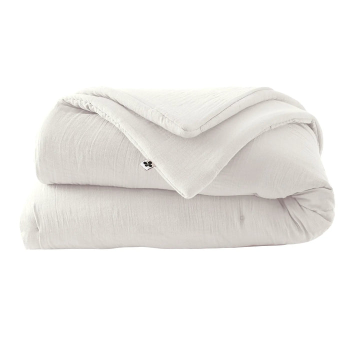 Edredon 180 x 240 cm Gaze de coton unie GAÏA Chantilly by L'effet papillon