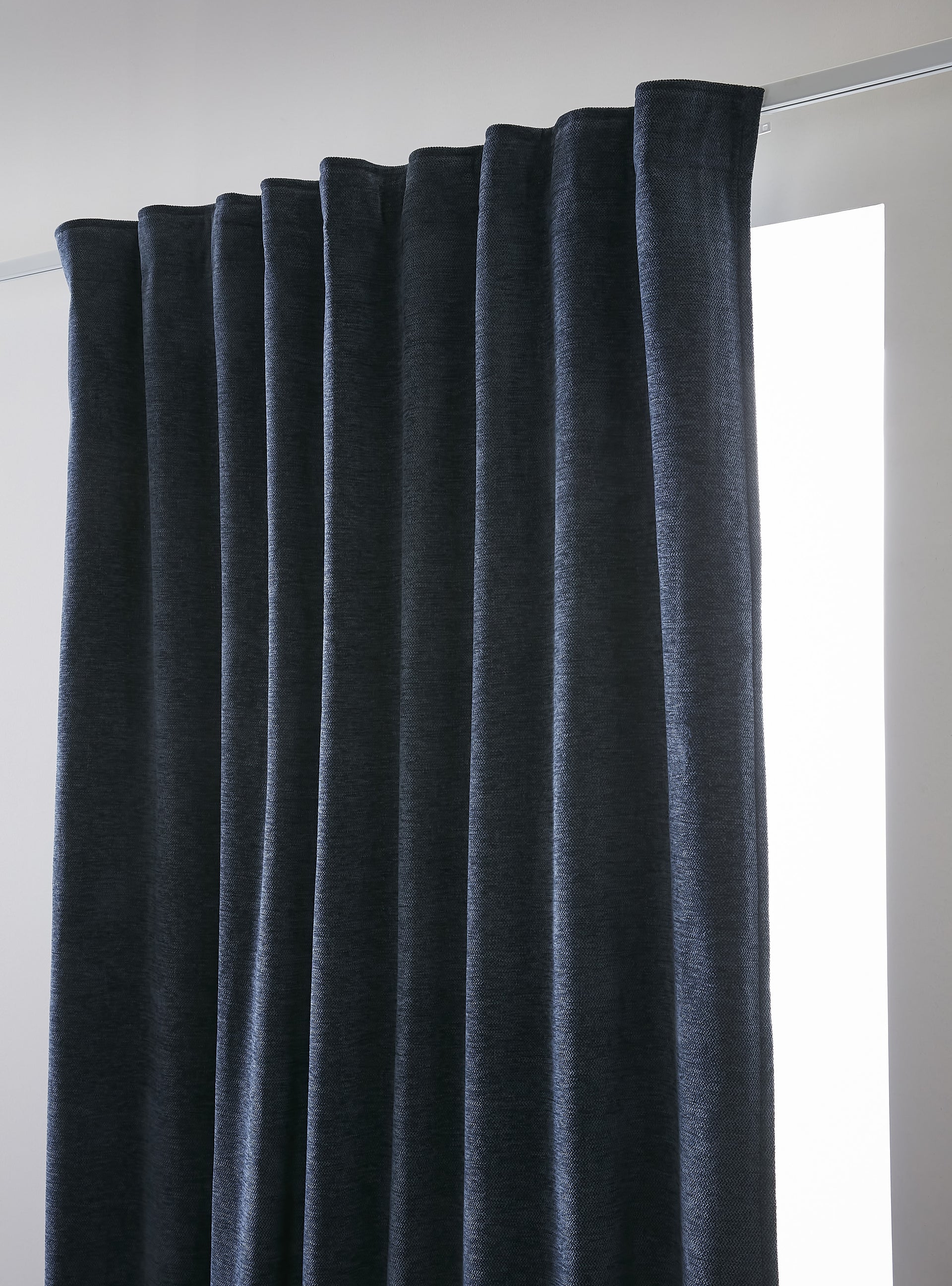 Rideau galon fronceur 140 x 260 cm Occultant + polaire BJORN Minuit polyester