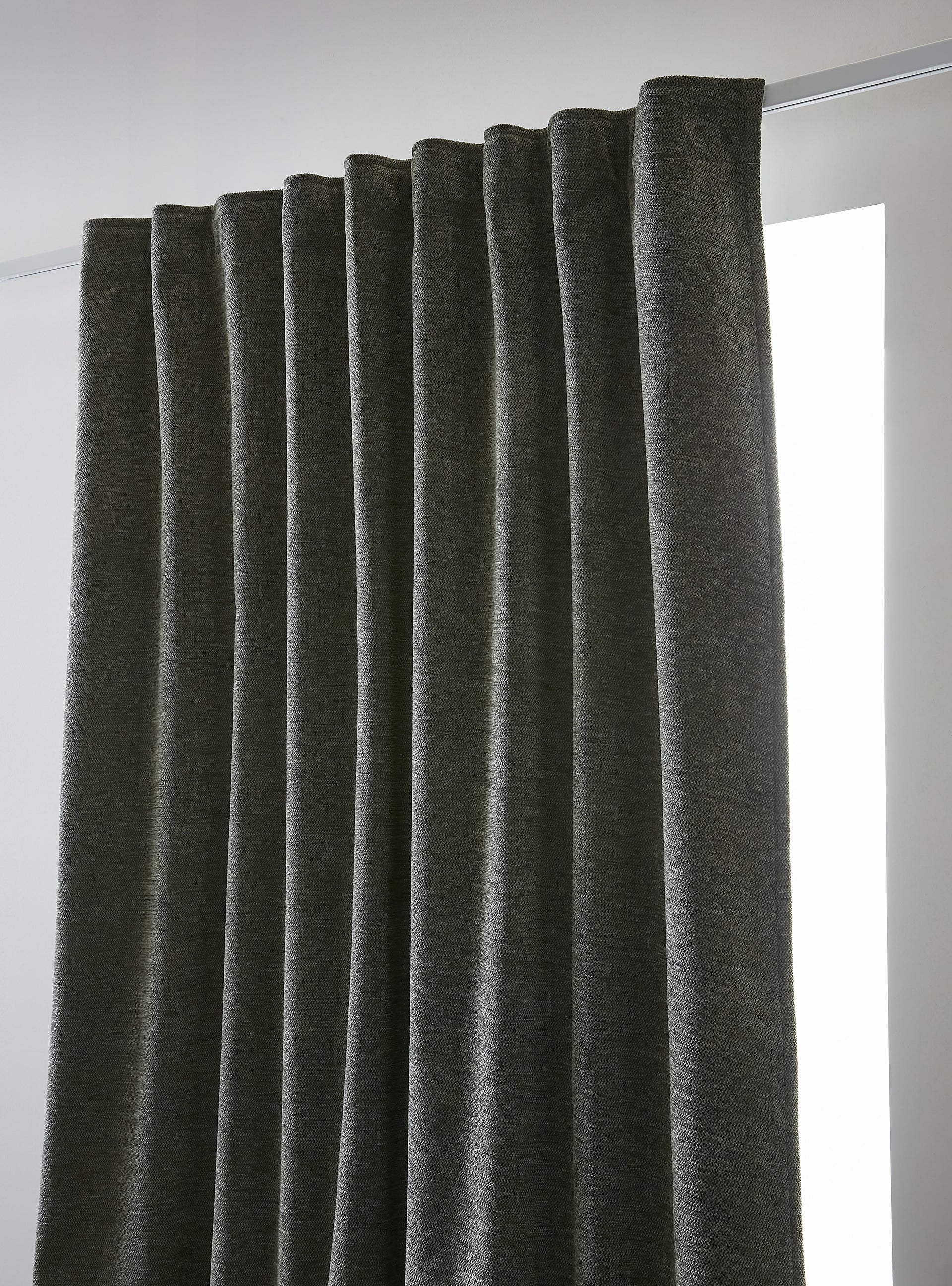 Rideau galon fronceur 140 x 260 cm Occultant + polaire BJORN Romarin polyester