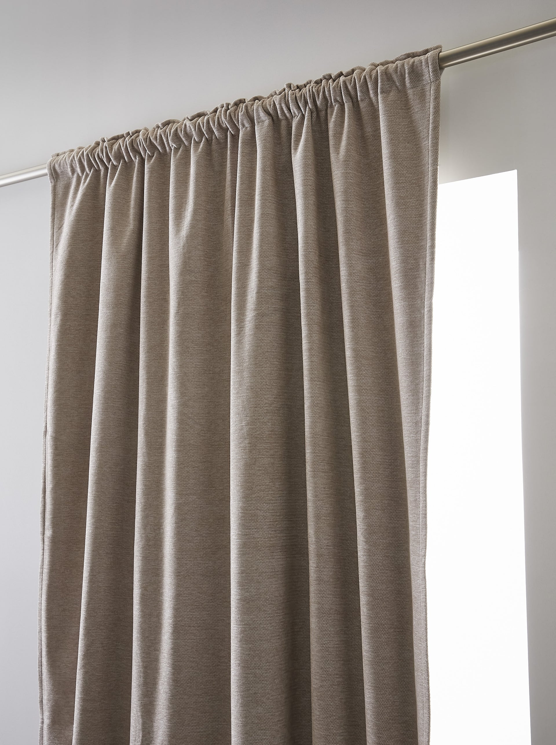 Rideau galon fronceur 140 x 260 cm Occultant + polaire BJORN Lin polyester