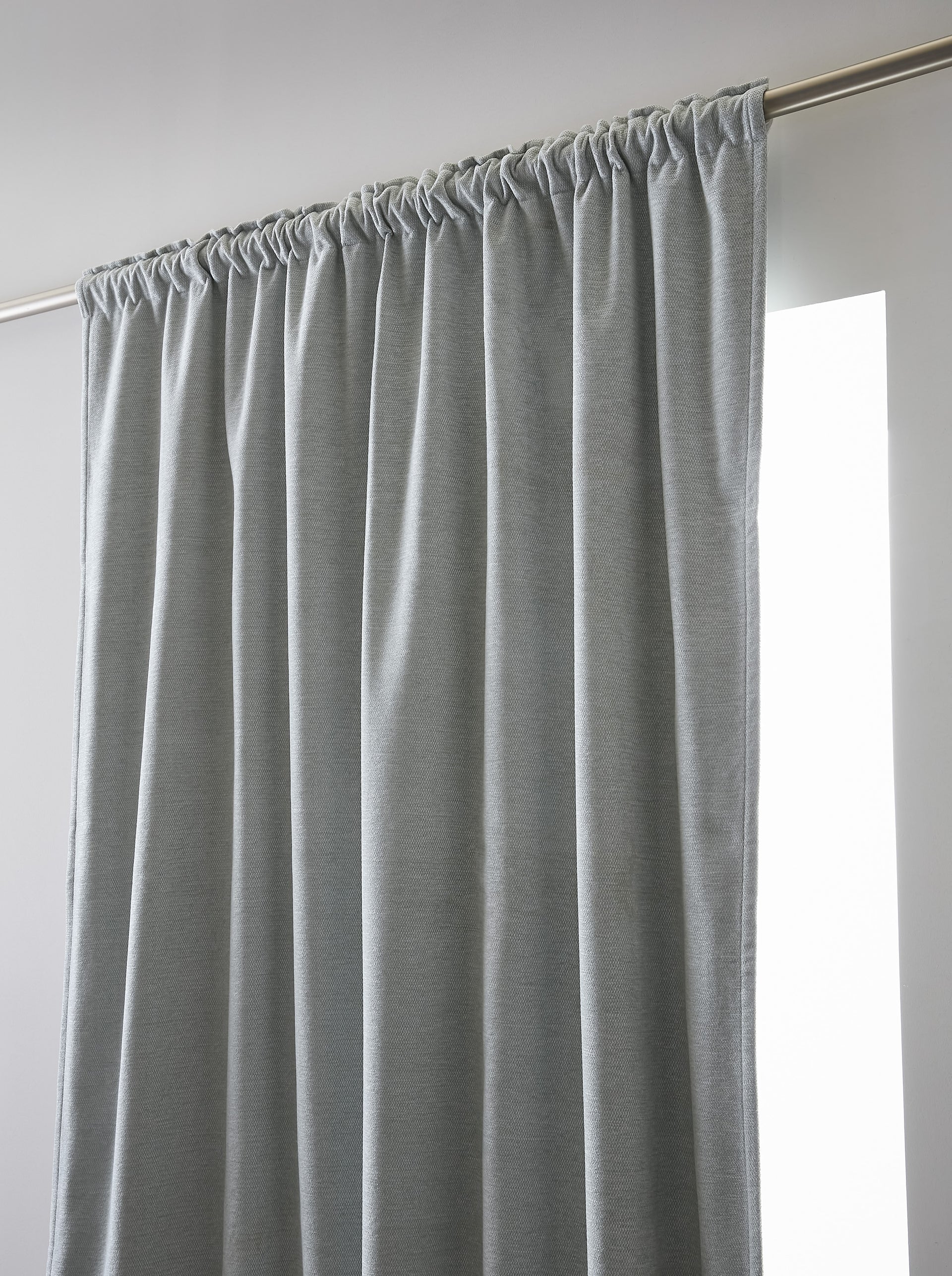 Rideau galon fronceur 140 x 260 cm Occultant + polaire BJORN Eucalyptus polyester