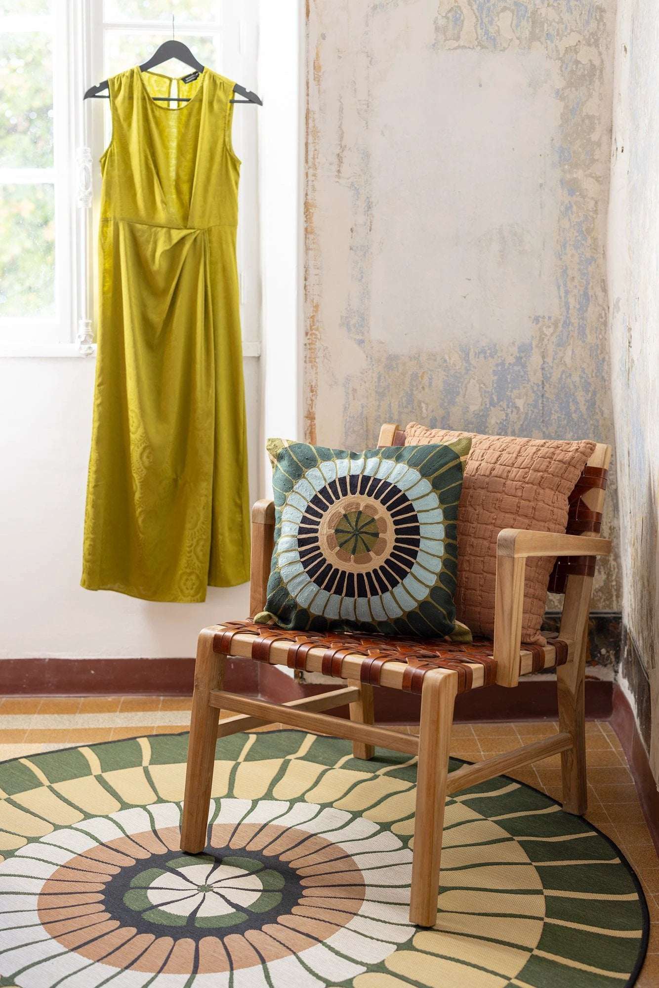 Coussin brodé Zeno Multico by Vivaraise
