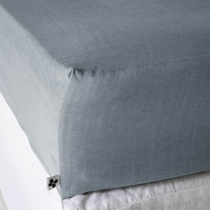 Drap housse Lyocell uni LYSANDRE Stone 140 x 190 cm