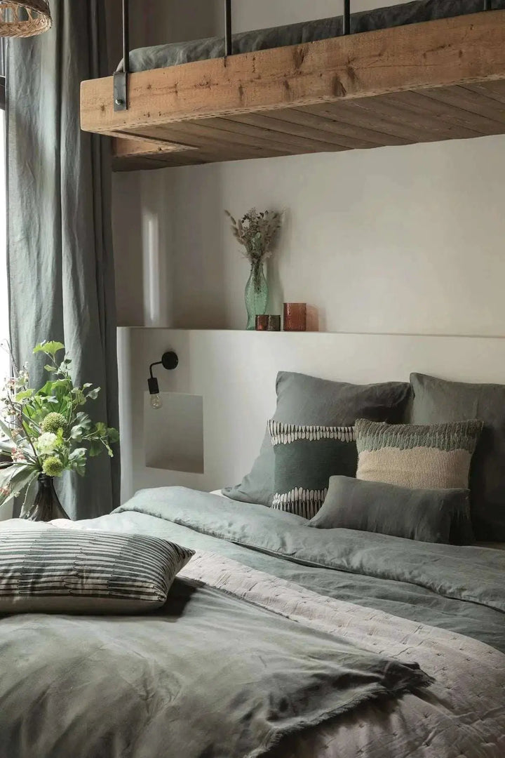 Drap Plat Stonewashed Zeff - Craie by Vivaraise