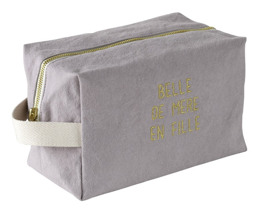Trousse cube Belle Poivre rose L 22 x 14 x 10,5 La Cerise sur le Gâteau