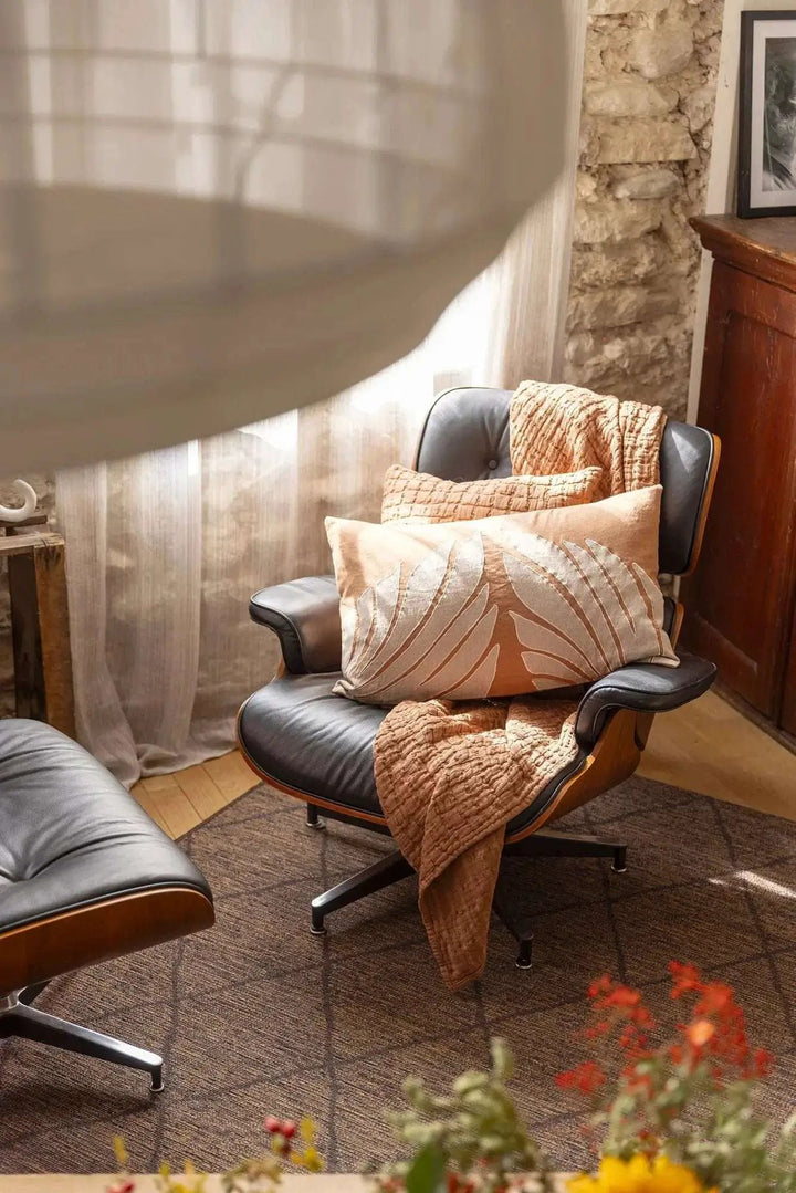 Coussin Stonewashed Swami Moka by Vivaraise