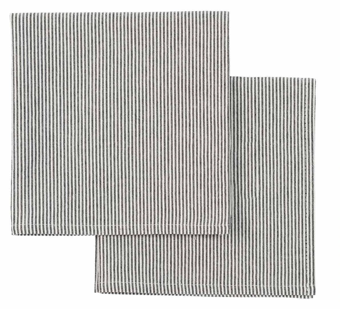 Lot de 2 serviettes de table Finette Caviar by La Cerise sur le Gâteau