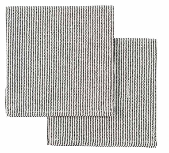 Lot de 2 serviettes de table Finette Caviar by La Cerise sur le Gâteau