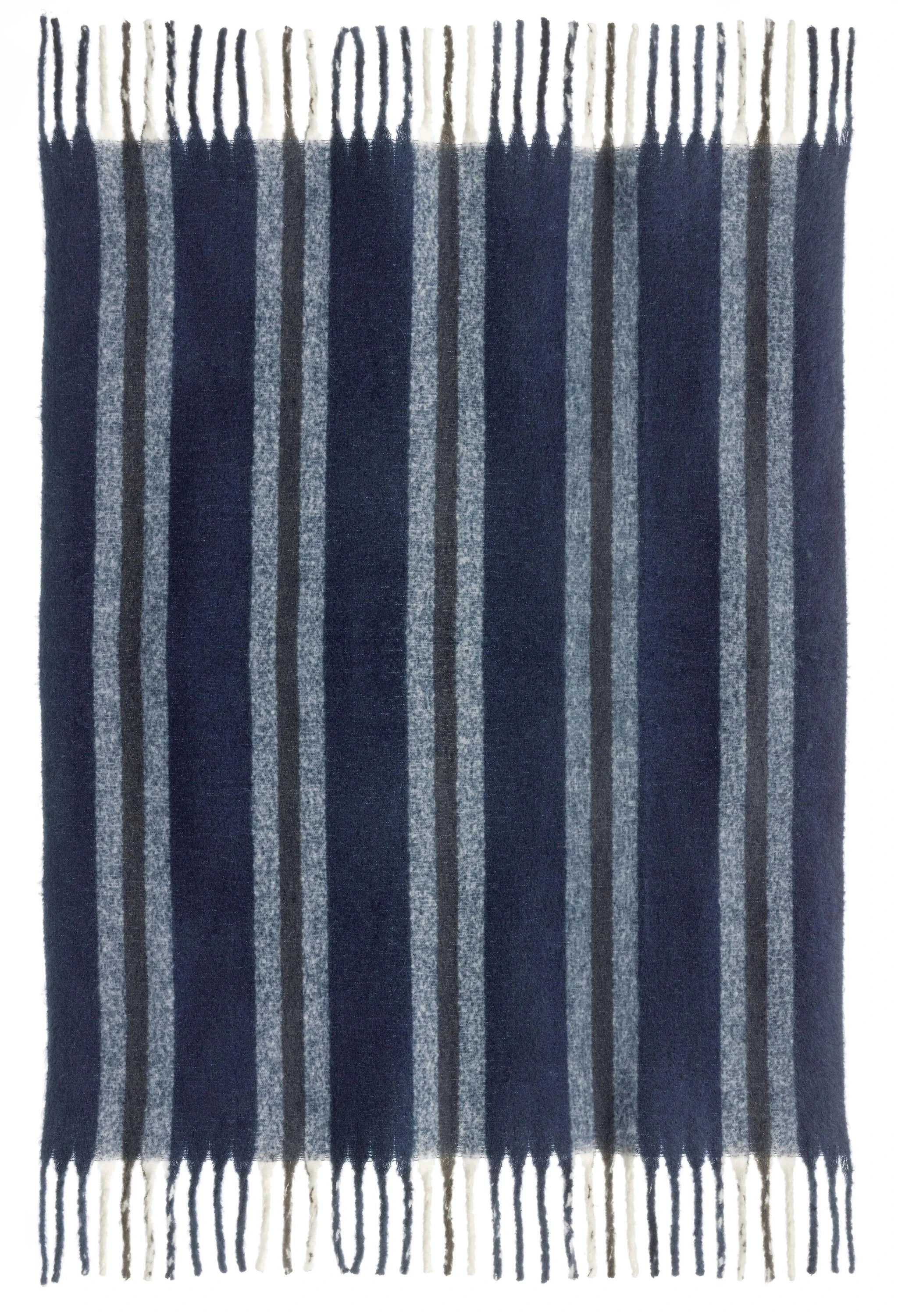 Plaid rayé recyclé Isabel 130 x 160 by Vivaraise