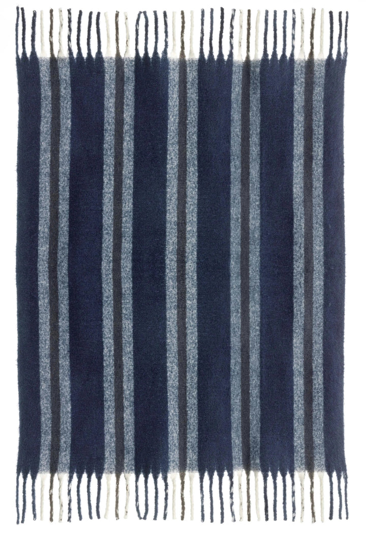 Plaid rayé recyclé Isabel 130 x 160 by Vivaraise