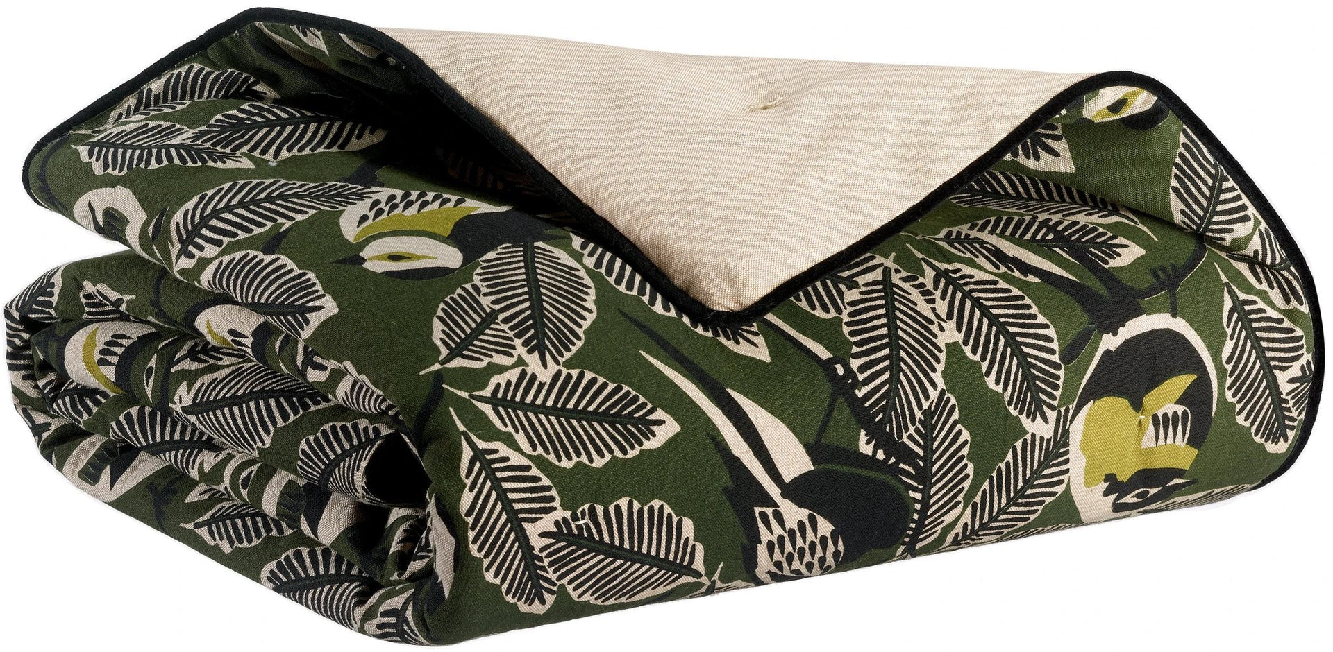 Plaid Zazu Chambray Olive 135 x 200 by Vivaraise