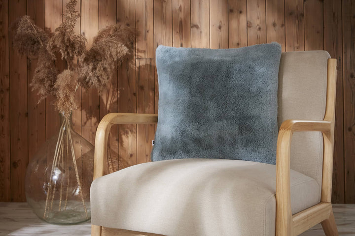 Coussin déhoussable SVEN Bleu arctique 45x45 polyester Casa Plume
