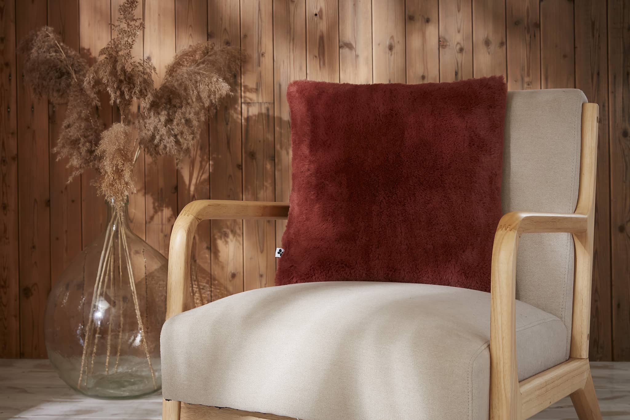 Coussin déhoussable SVEN Renard 45x45 polyester Casa Plume