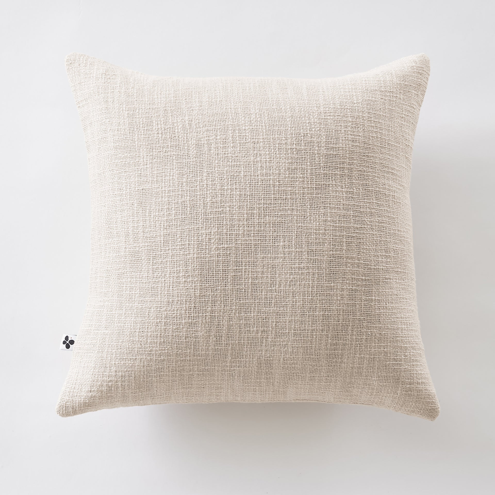 Coussin déhoussable Slub SIXTINE Pampa coton