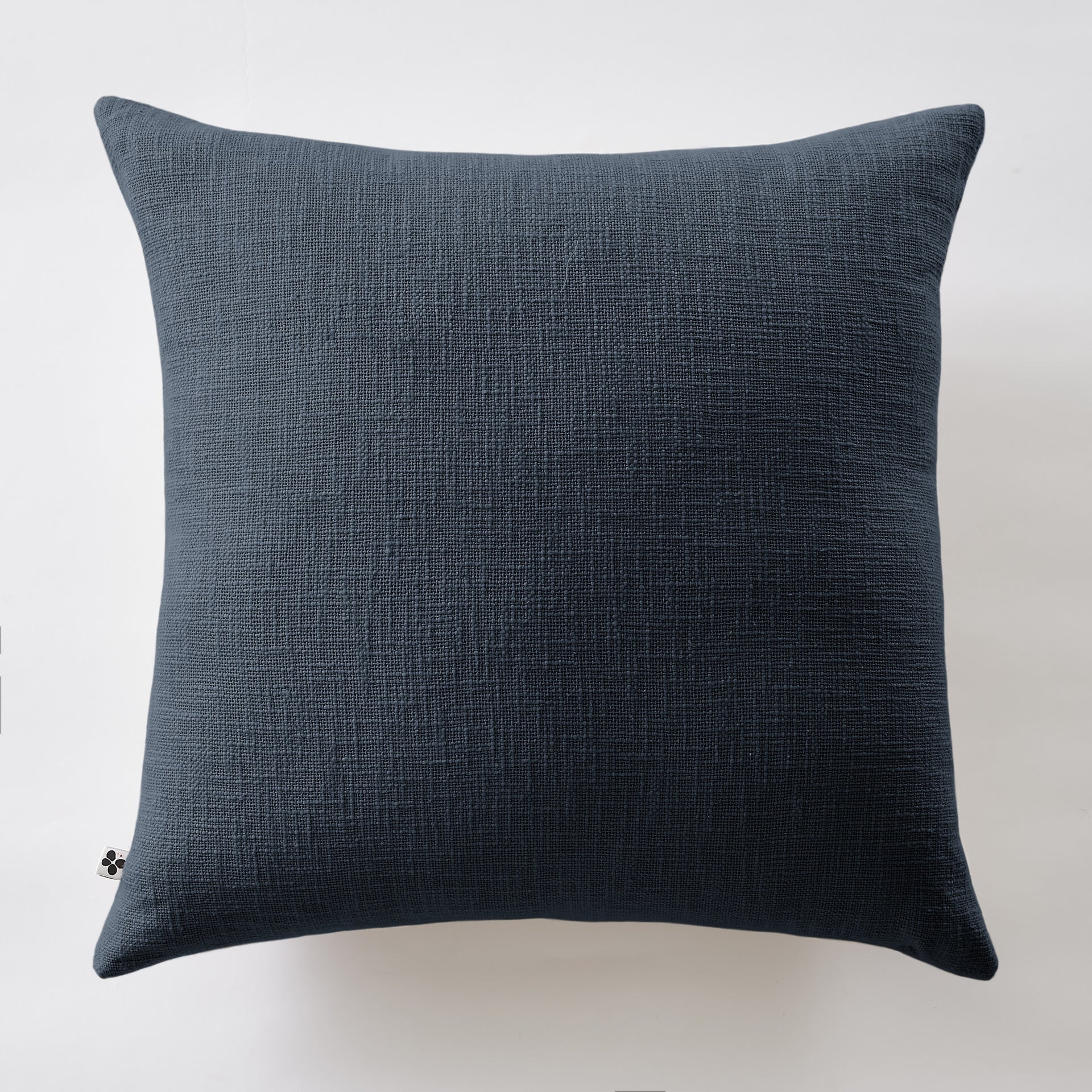 Coussin déhoussable Slub SIXTINE Minuit coton