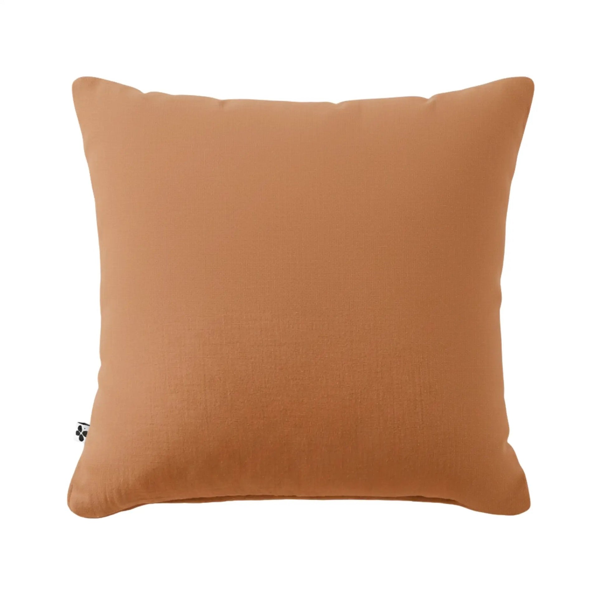 Taie d'oreiller 80 x 80 cm Gaze de coton unie GAÏA Abricot by L'effet papillon