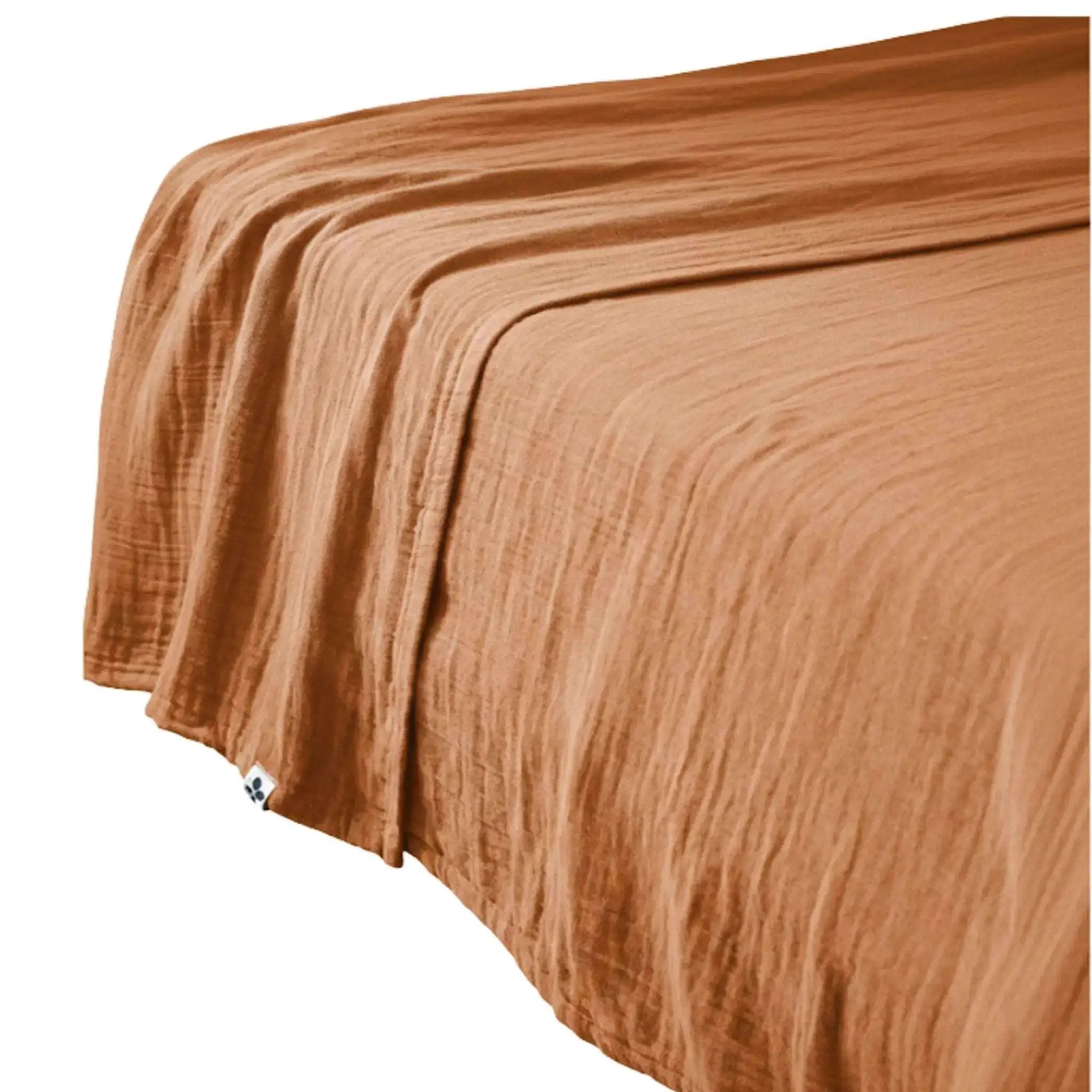 Drap plat 240x300 GAÏA Abricot