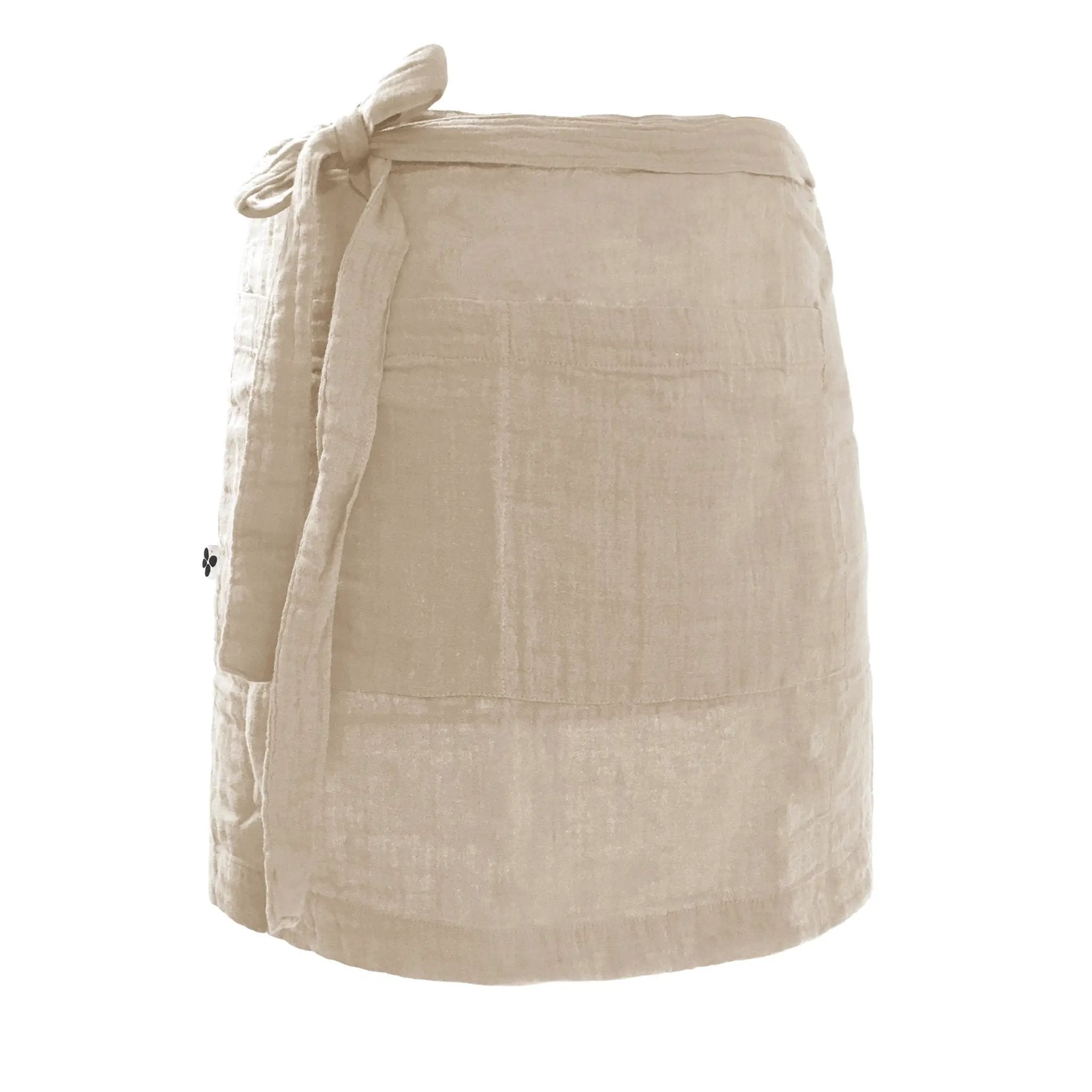 Tablier serveur 45 x 80 cm Gaze de coton unie GAÏA Ficelle by L'effet papillon