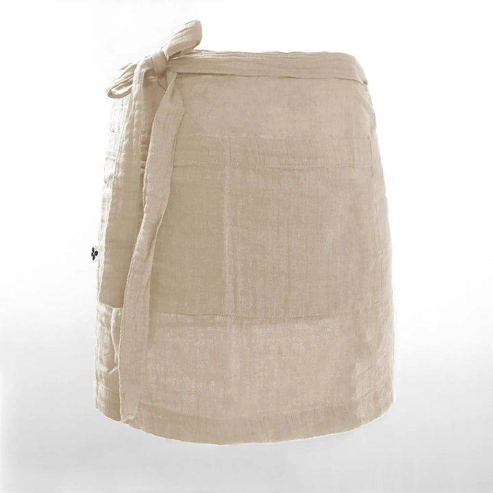Tablier serveur 45 x 80 cm Gaze de coton unie GAÏA Ficelle by L'effet papillon