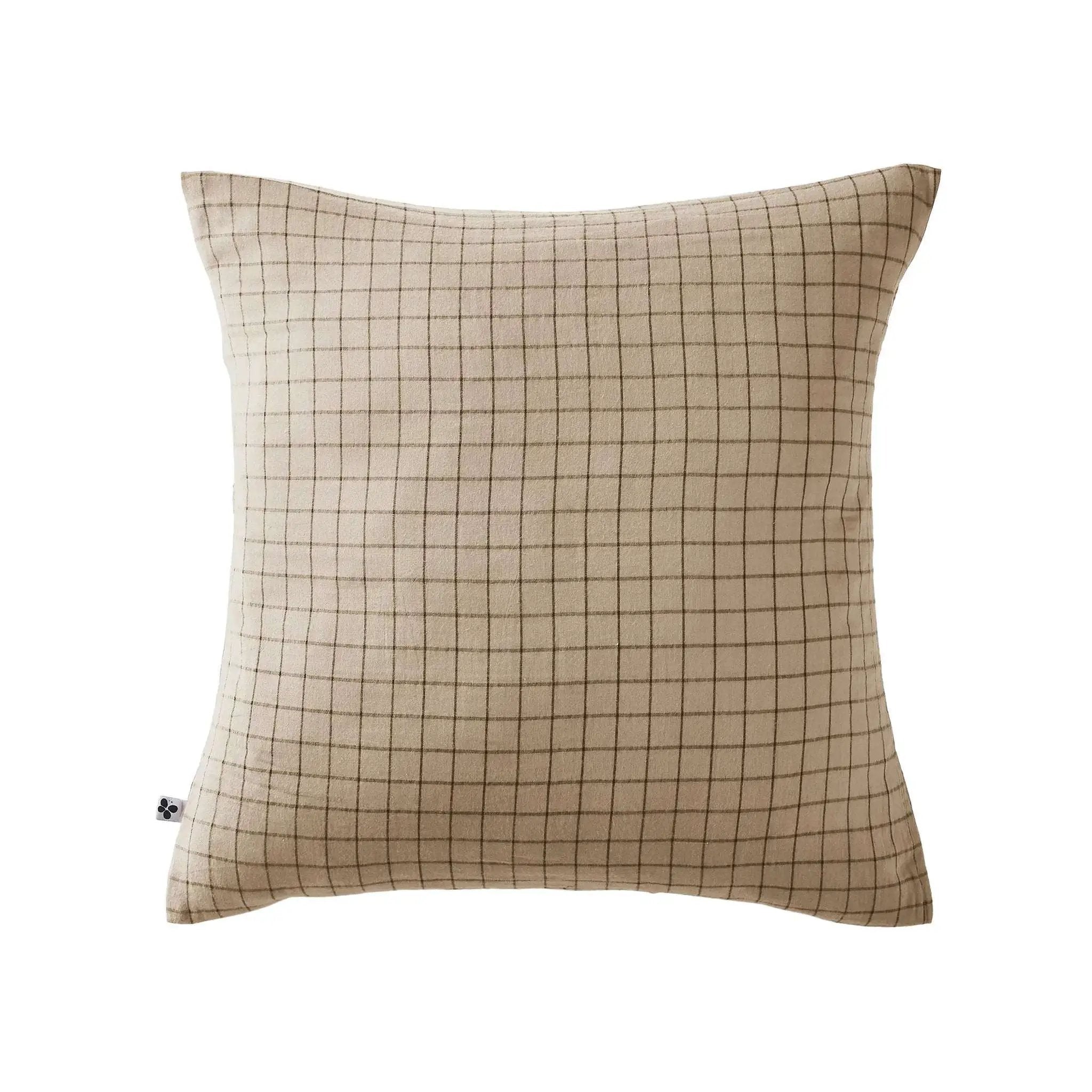 Taie d'oreiller Gaze de coton GAÏA MIX Ficelle by L'effet papillon