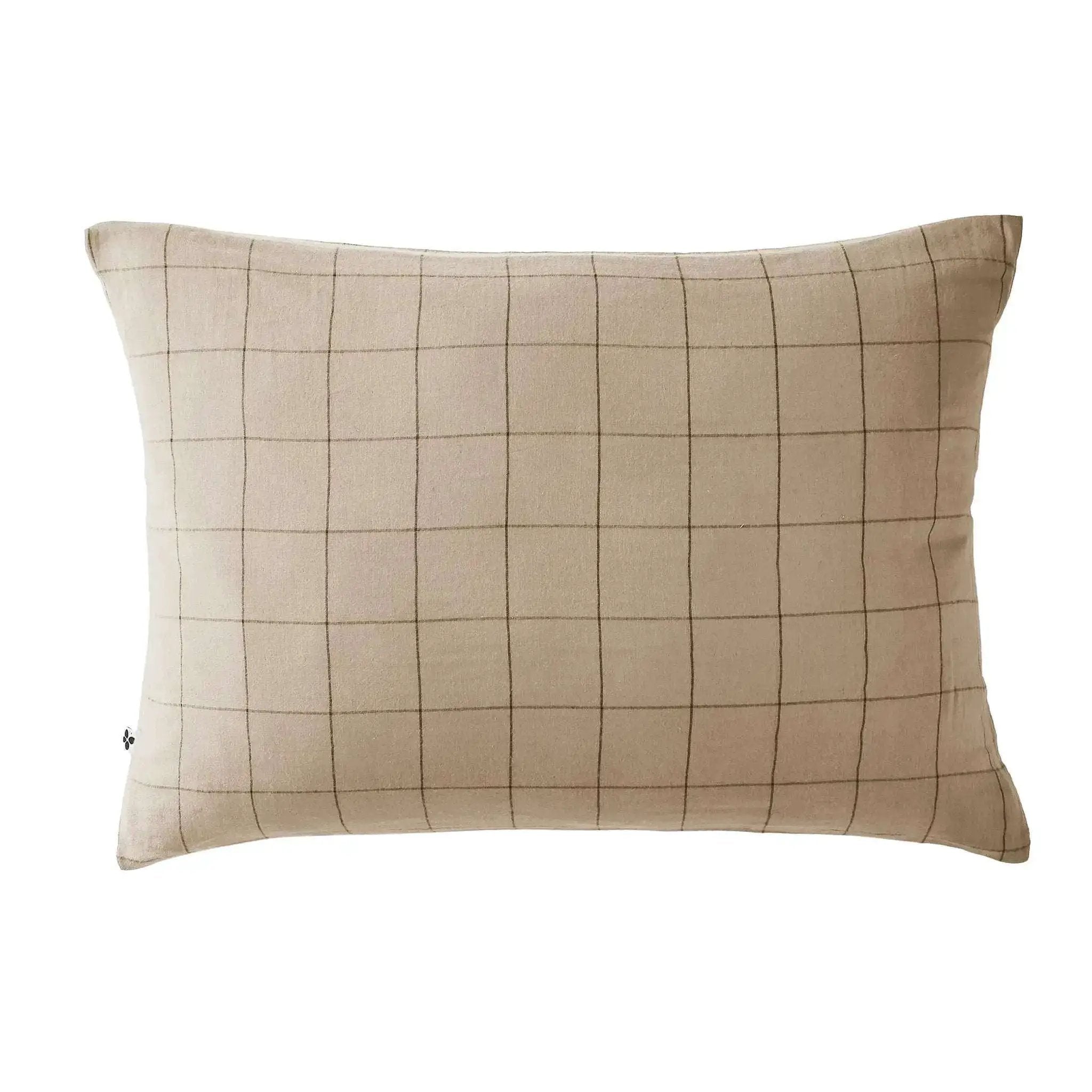 Taie d'oreiller Gaze de coton GAÏA MATCH Ficelle by L'effet papillon
