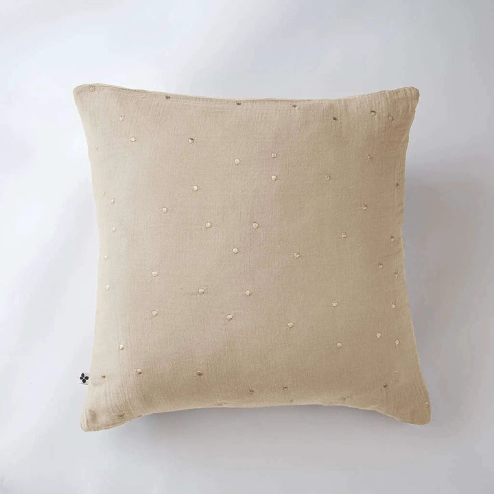 Taie d'oreiller Gaze de coton GAÏA CHIC Ficelle by L'effet papillon