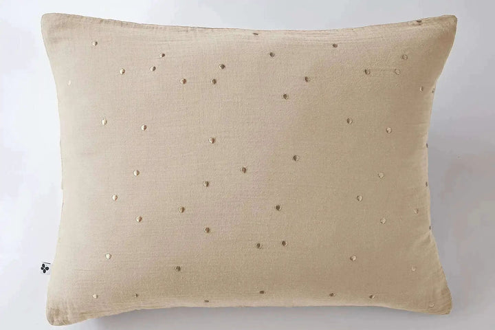 Taie d'oreiller Gaze de coton GAÏA CHIC Ficelle by L'effet papillon