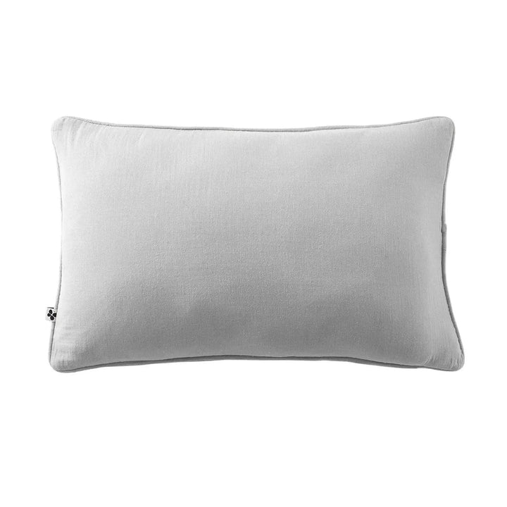 Coussin déhoussable avec passepoil Gaze de coton unie GAÏA Nuage by L'effet papillon