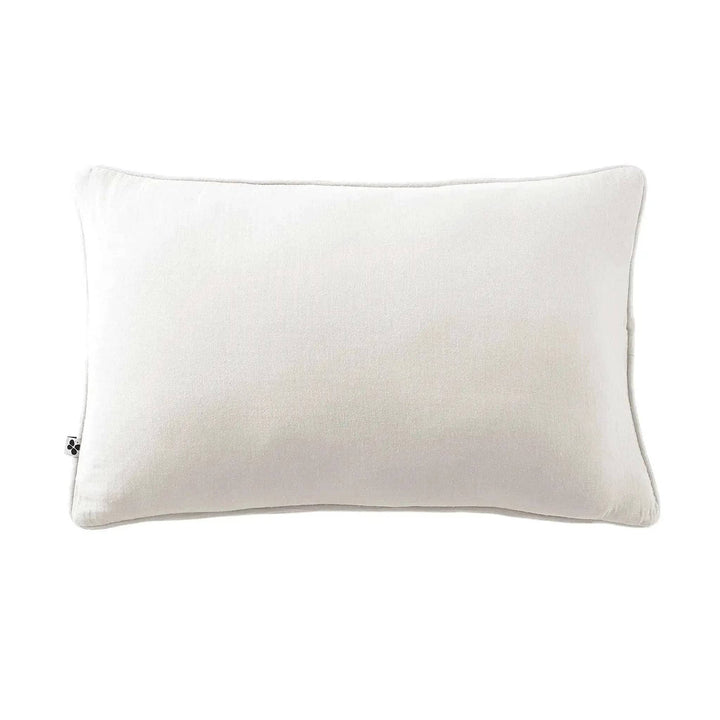Coussin déhoussable avec passepoil Gaze de coton unie GAÏA Chantilly by L'effet papillon